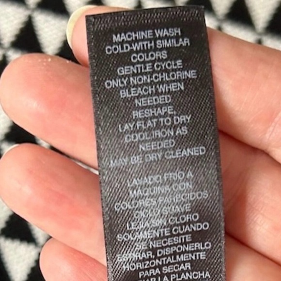 WHBM geometric print black & white sweater - Picture 8 of 12